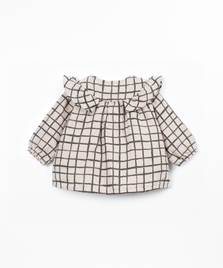 Blusa de tela de algodón