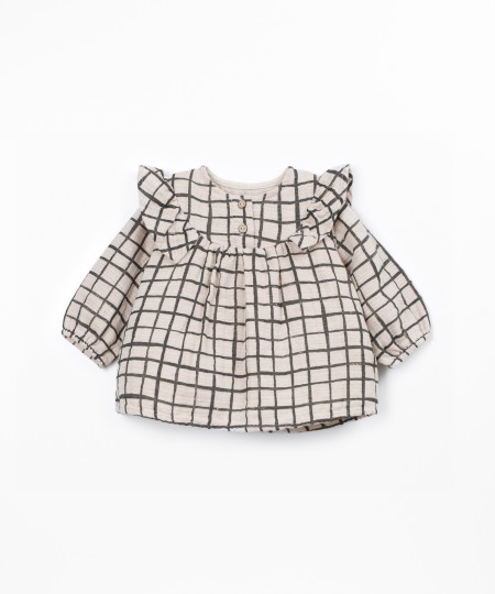 Cotton fabric blouse