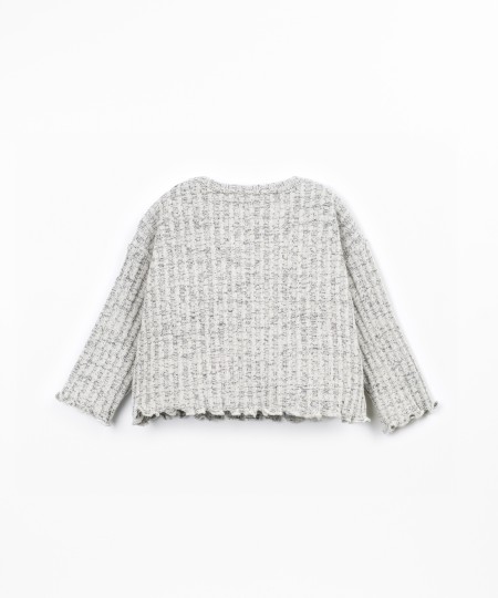 Ribbed knit sweater