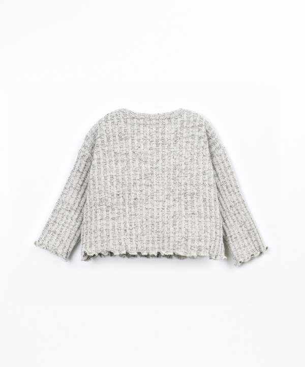Ribbed knit sweater
