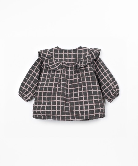 Blusa in tessuto di cotone