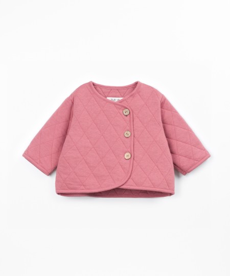 Veste matelassée avec boutons en coco