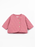 Padded jacket with coconut buttons