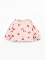Knit sweater with a blend of cotton and recycled cotton Knit sweater with a blend of cotton and recycled cotton