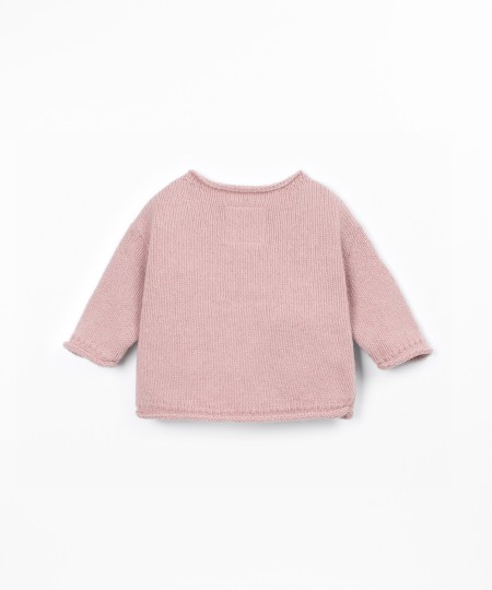 Jersey de punto con espalda más larga
