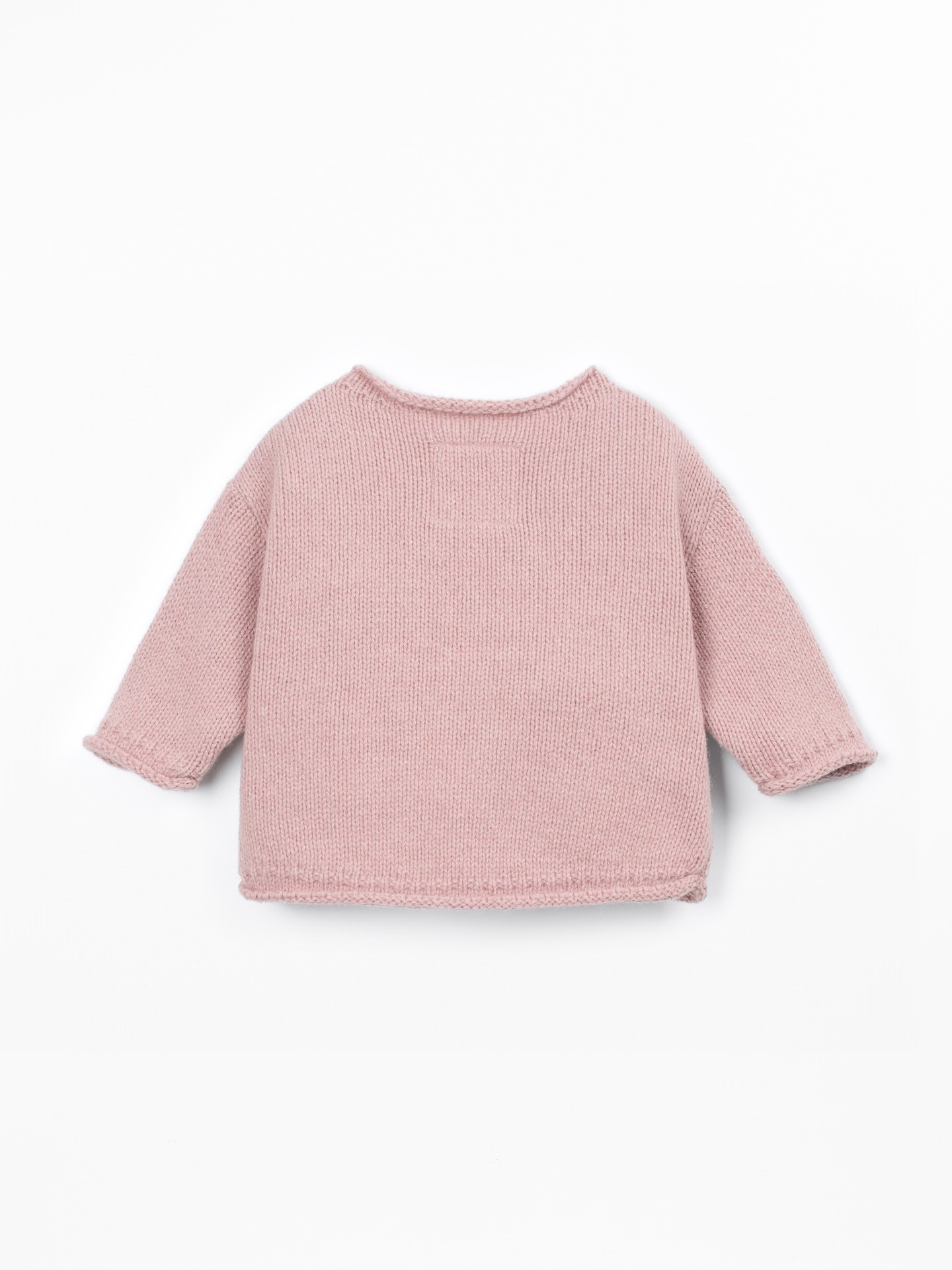 Pull en tricot avec dos plus long