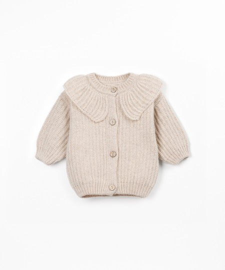 Pull en maille avec fibres recycl�es