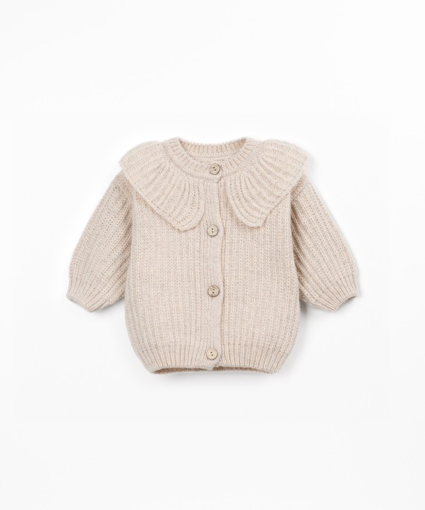 Pull en maille avec fibres recycl�es