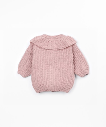 Cardigan en maille avec fibres recyclées