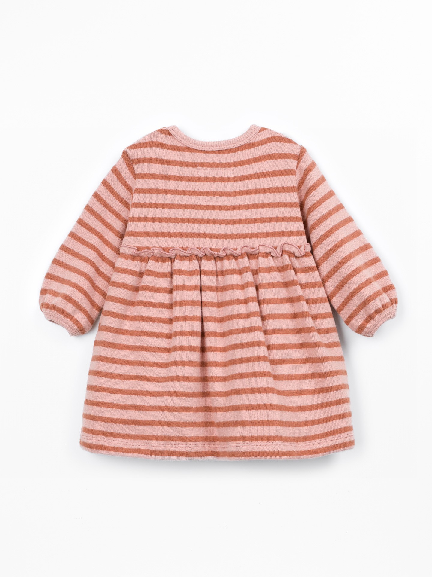 Jersey dress with a mixture of natural and recycled fibers