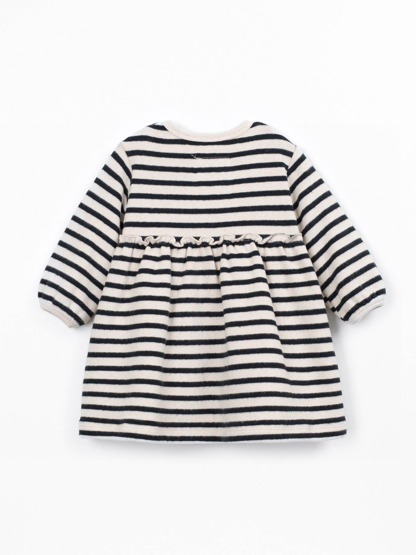 Jersey dress with a mixture of natural and recycled fibers