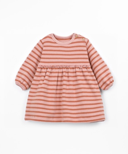Vestito di maglia con miscela di fibre naturali e fibre riciclate
