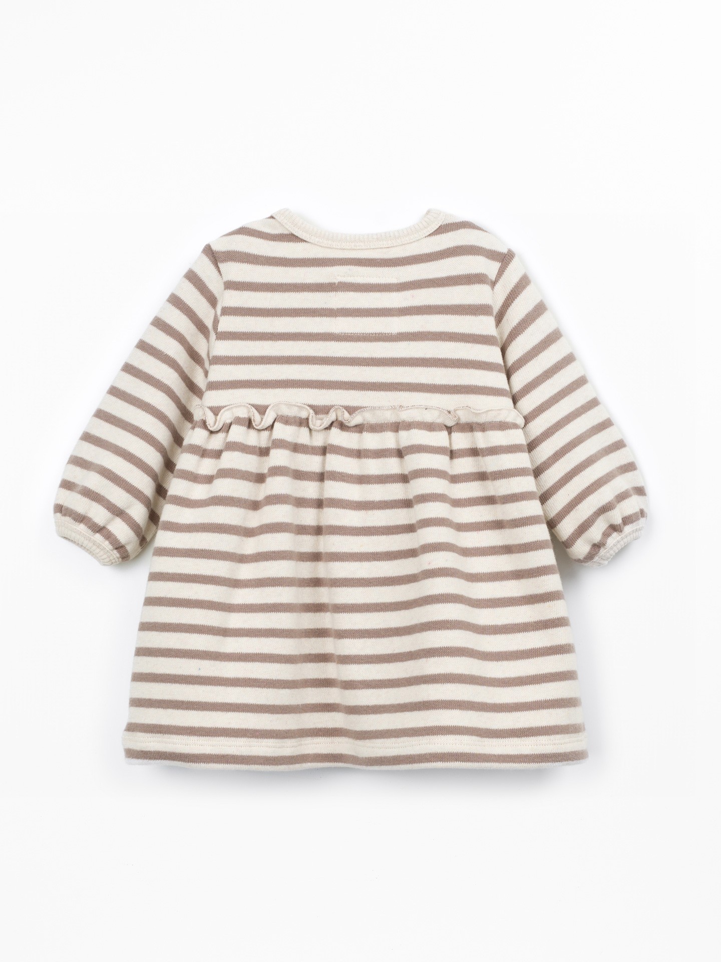 Jersey dress with a mixture of natural and recycled fibers