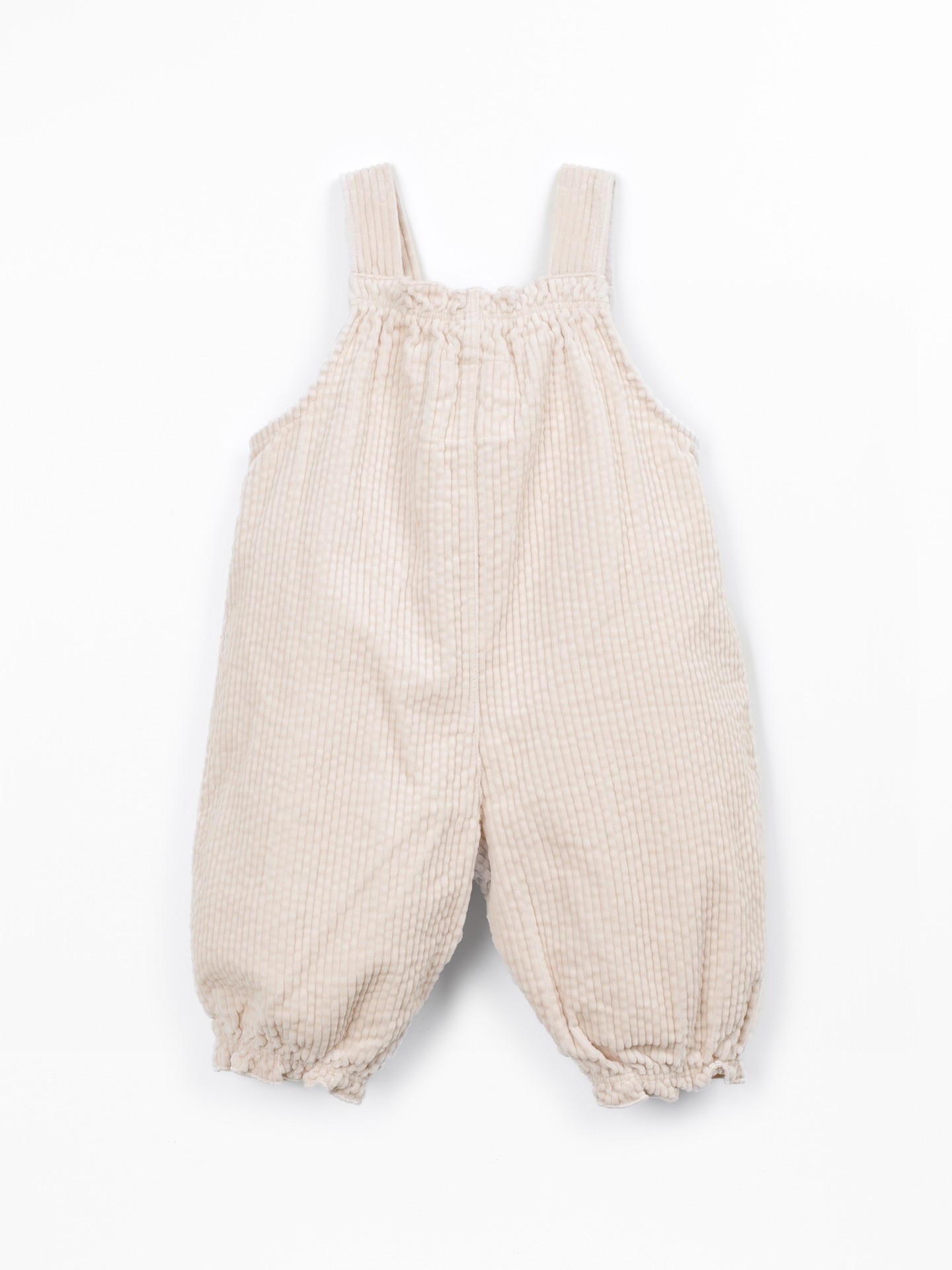 Corduroy dungarees with pocket
