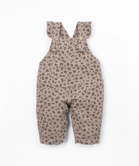 Fabric jumpsuit with print