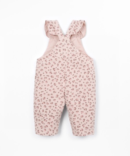 Fabric jumpsuit with print