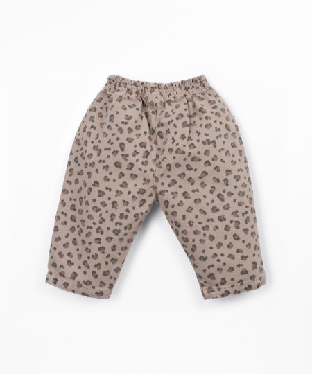 Pantalones de sarga con estampado