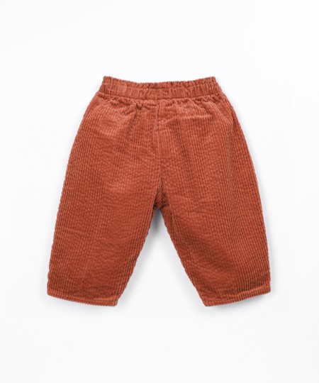 Pantalon en velours côtelé avec ceinture élastique