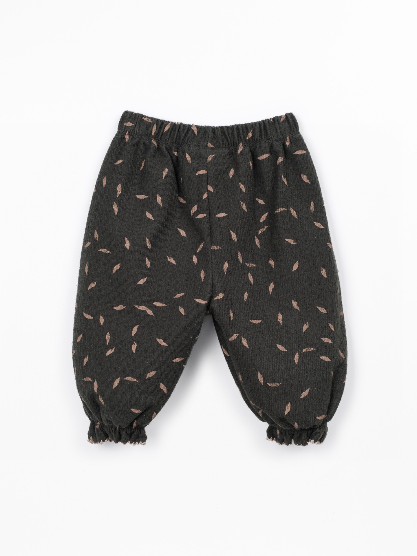 Pantalon en maille avec taille élastique et imprimé