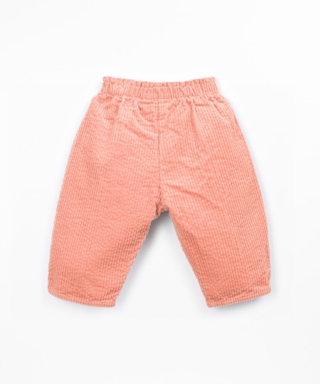 Pantalon en velours côtelé avec ceinture élastique