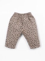 Printed twill trousers