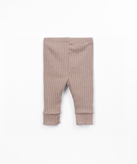 Leggings en maille côtelée