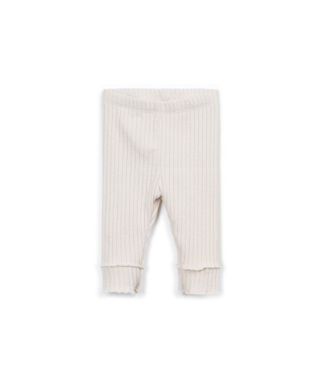 Leggings de malha canelada