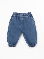 Denim pants with pockets