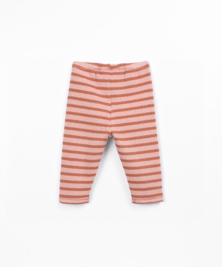 Legging en maille rayée