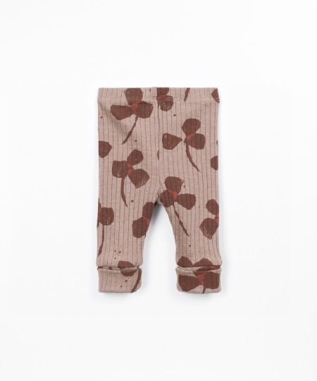 Leggings imprimés en coton et polyester recyclé