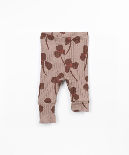 Leggings imprimés en coton et polyester recyclé
