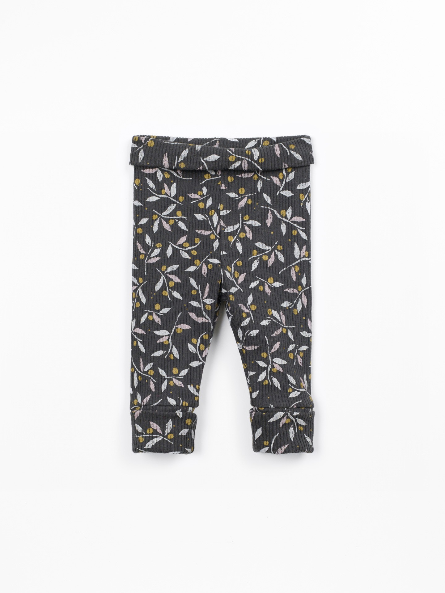 Leggings avec Taille Pliable en Coton et Modal