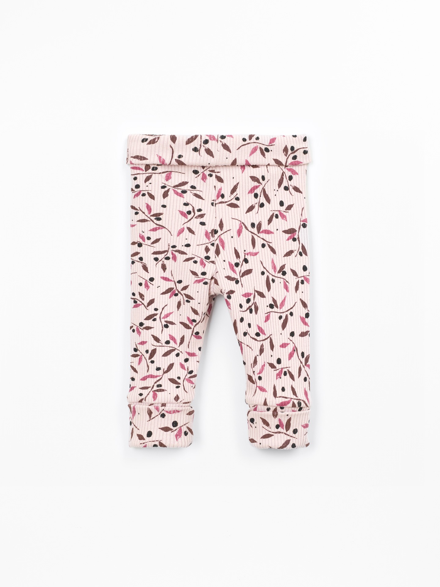 Leggings à Taille Pliable en Coton et Modal
