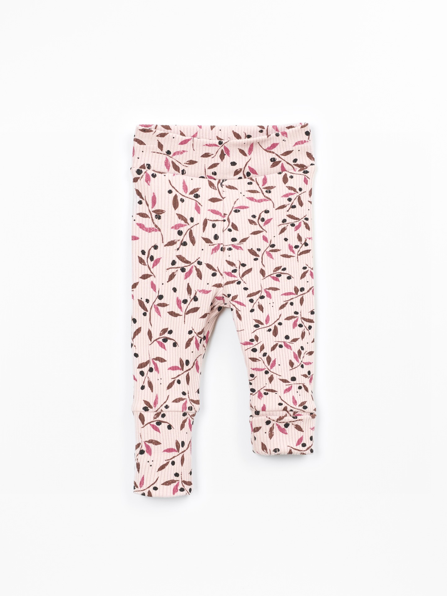 Leggings à Taille Pliable en Coton et Modal