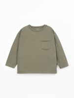 Jersey t-shirt with recycled cotton