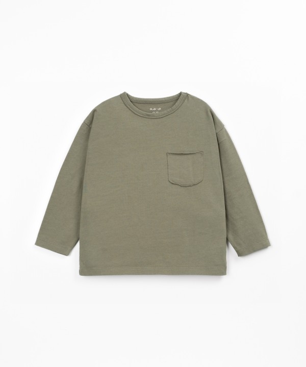 Jersey t-shirt with recycled cotton