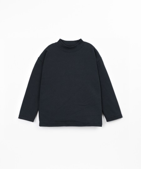 Jersey t-shirt with cotton and recycled cotton blend