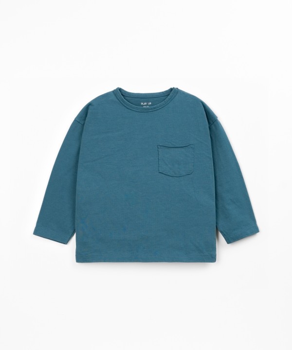 Jersey t-shirt with recycled cotton