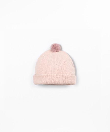 Bonnet en maille avec coton recycl?