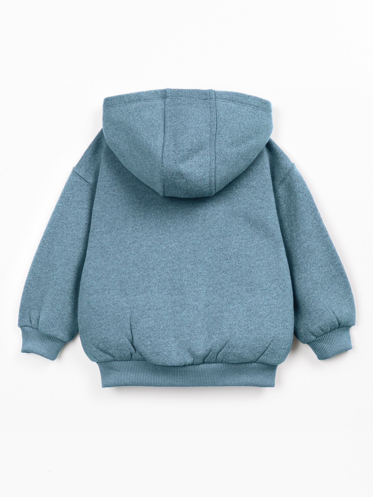 Veste en maille avec capuche et fermeture éclair