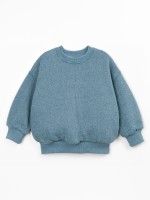 Sweater with a mix of cotton, recycled cotton, and recycled polyester Sweater with a mix of cotton, recycled cotton, and recycled polyester
