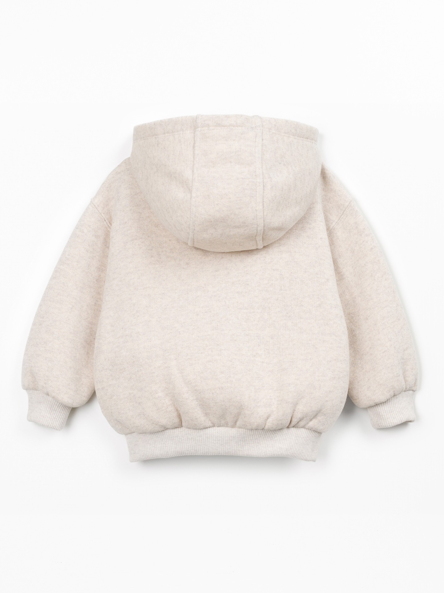 Veste en maille avec capuche et fermeture éclair