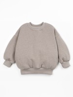 Sweater with a blend of cotton, recycled cotton, and recycled polyester