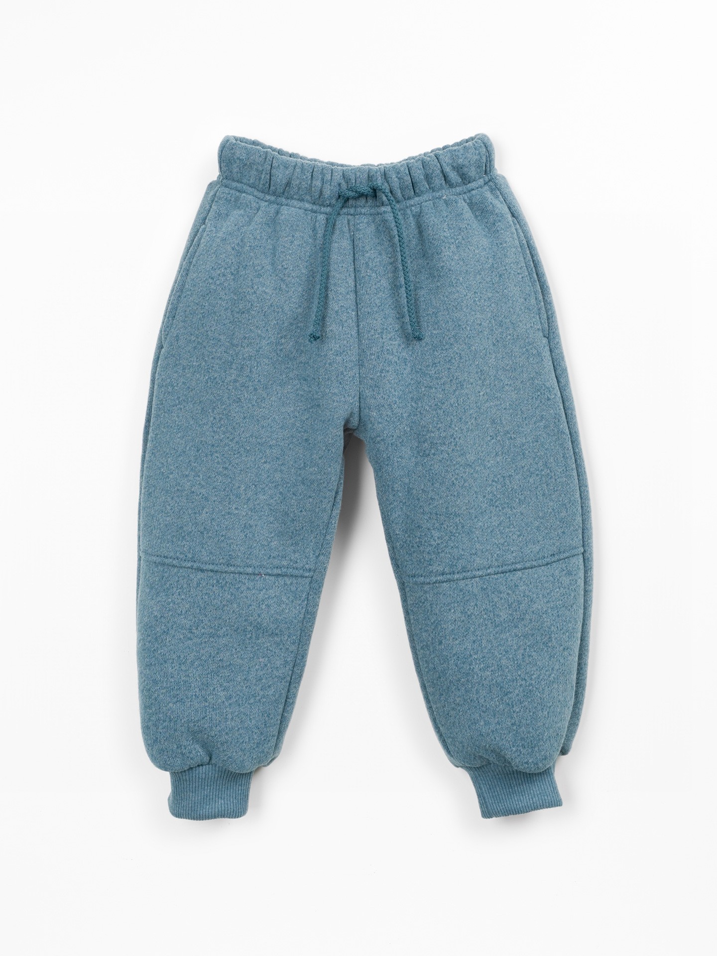 Trousers with a blend of cotton, recycled cotton, and recycled polyester