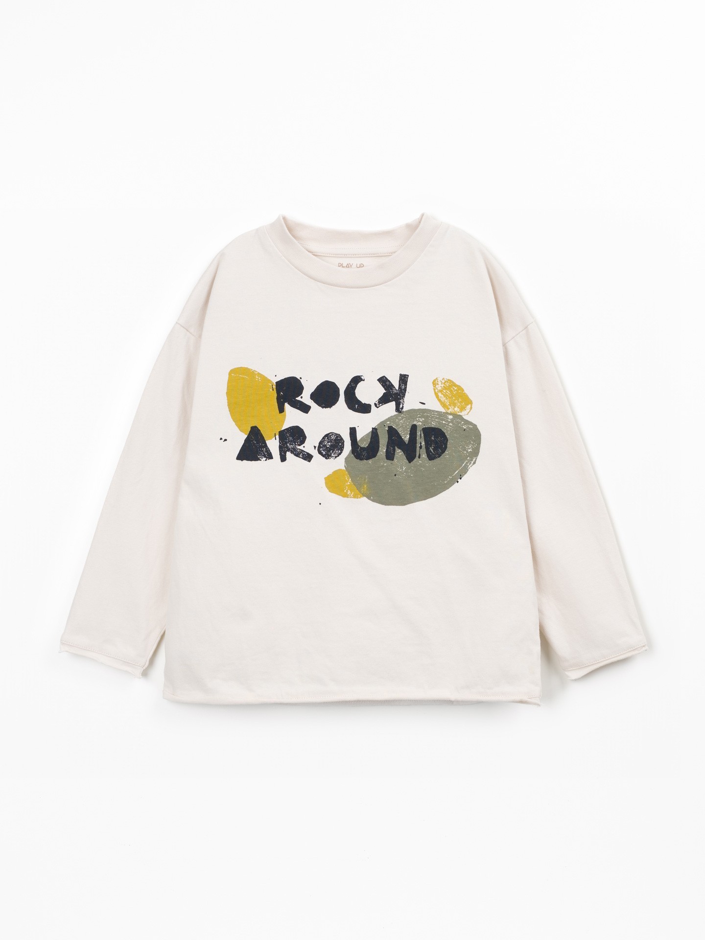 T-shirt en coton et coton recyclé avec dessin sur le devant