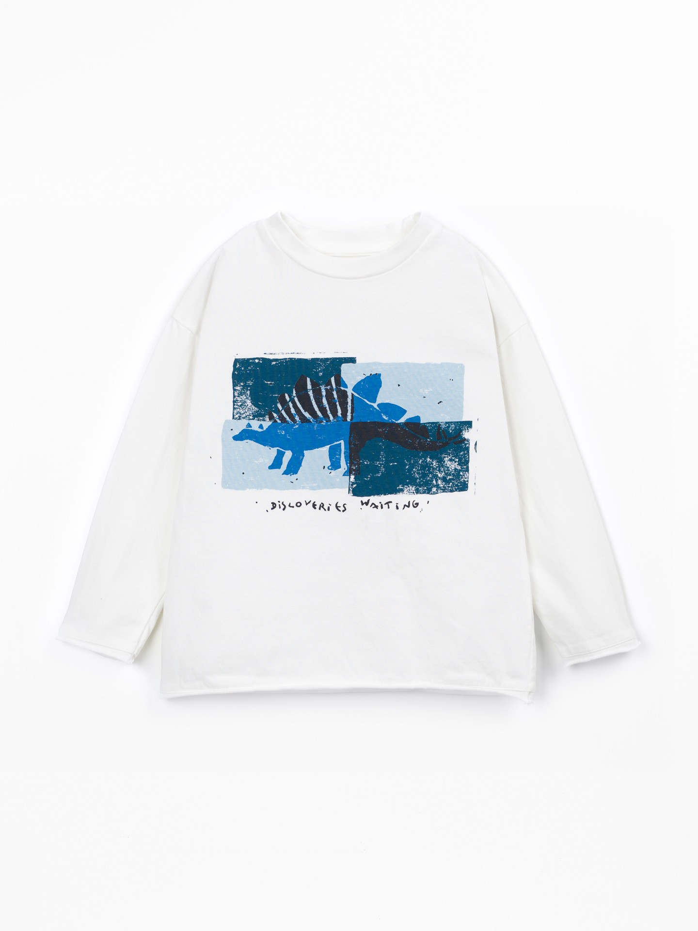 T-shirt en coton et coton recyclé avec dessin sur le devant