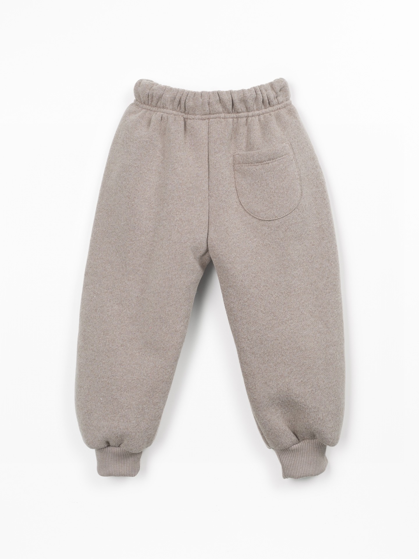 Trousers with a blend of cotton, recycled cotton, and recycled polyester