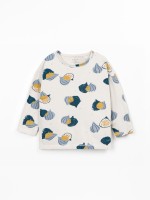 T-shirt in misto cotone biologico e cotone riciclato