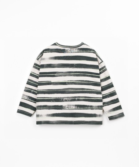 Camiseta de manga larga a rayas