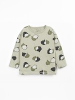 T-shirt in misto cotone organico e cotone riciclato